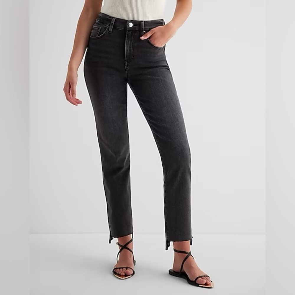 Express High Waisted Black Denim Jeans